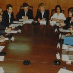 Zeynep Bekdik bir toplantıda çevirmenlik yaparken (1980’li Yıllar)